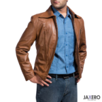 Vintage Rider Brown Leather Jacket